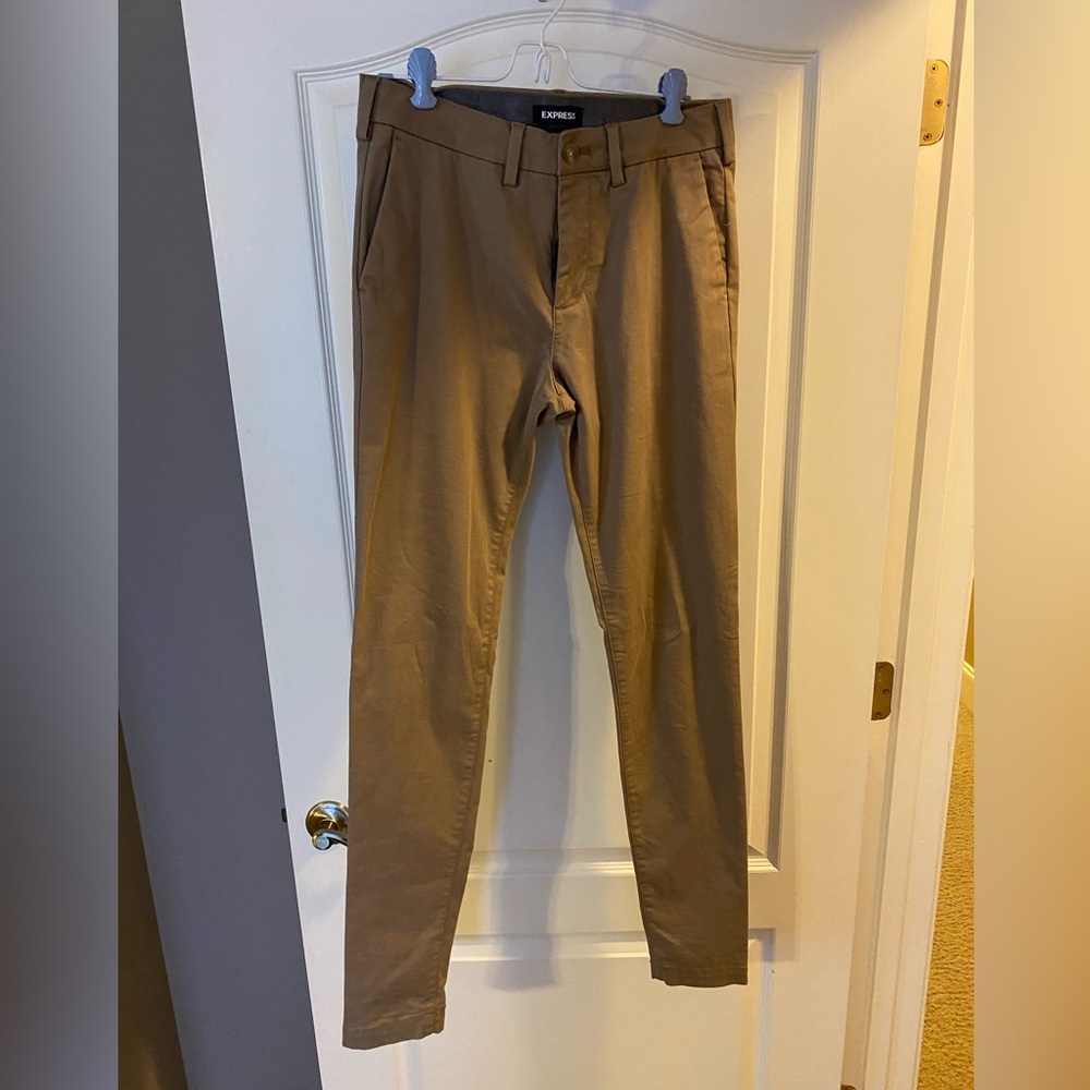 Express men’s, super skinny khaki dress pants, 29x34